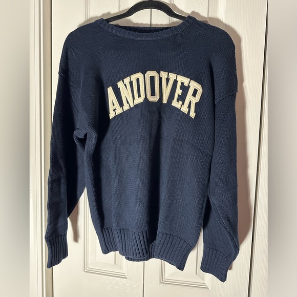 Vintage Carsity 1992 Athletic Navy Blue 'Andover' Sweater